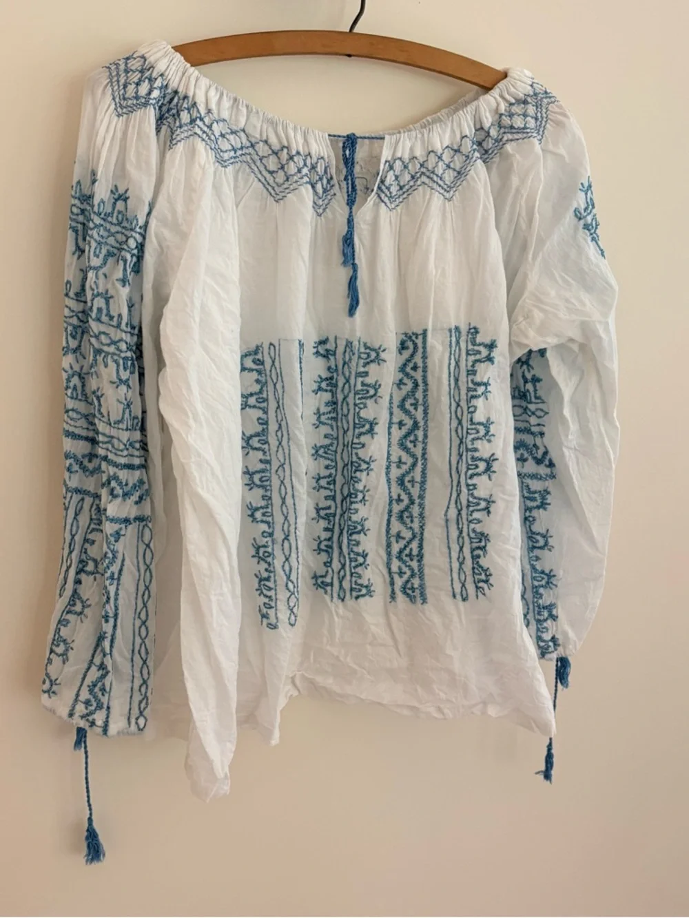 Voile Embroidered Blouse - Picture 2 of 7